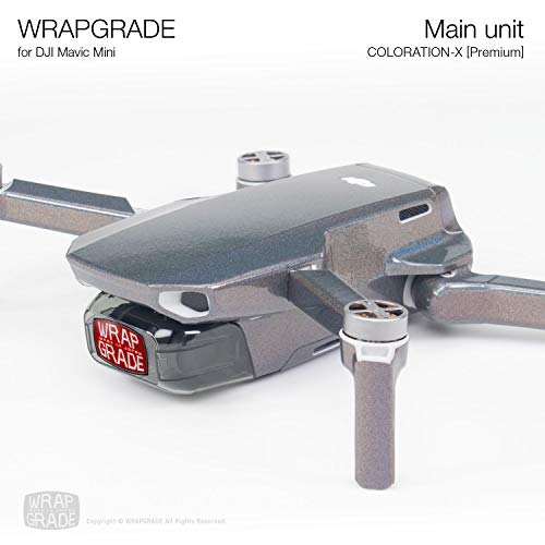 Wrapgrade Skin Compatible with DJI Mavic Mini & Mini 2 SE & Mini 4K (Coloration-X) - color: COLORATION-X