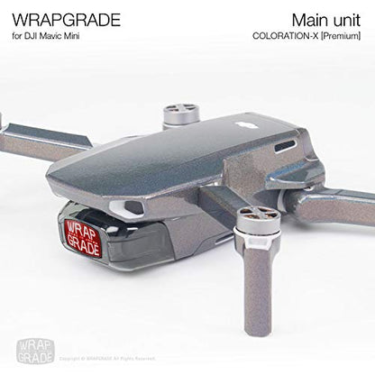 Wrapgrade Skin Compatible with DJI Mavic Mini & Mini 2 SE & Mini 4K (Coloration-X) - color: COLORATION-X