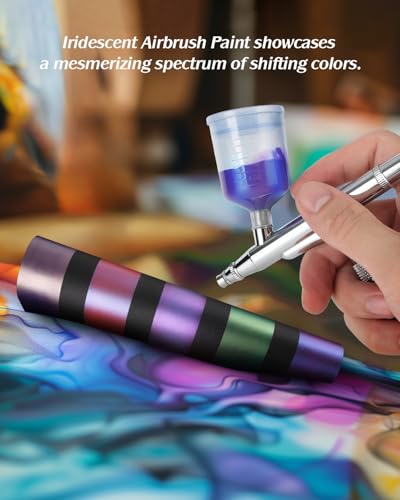 Roizefar Airbrush Paint, 44 Colors with 6 Thinner for Models & Crafts - color: 44 Colors with 6 Thinner