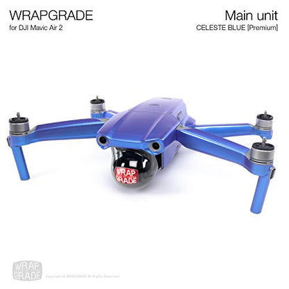 Wrapgrade Main Unit Skin Compatible with DJI Mavic Air 2 (Celeste Blue) - color: CELESTE BLUE