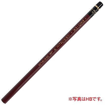 Uni Wooden Pencil, 5B, Box of 12 (HU5B) - style: 5B