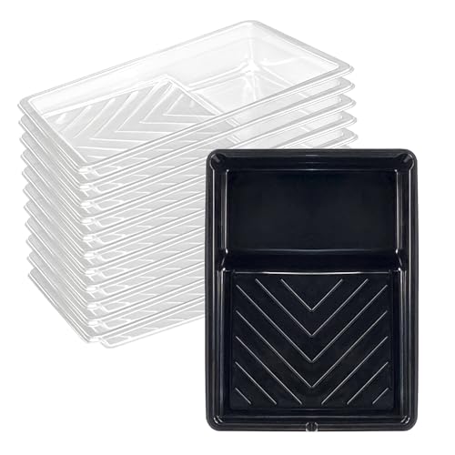 Great Andrew 12 Pack Paint Tray Liners 7Inch, 1 Paint Tray with 11 Liners - size: 12 Pack, 7 Inch