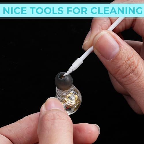 Chinco 200 Pcs Cleaning Swabs 2.56'' Sponge Tip Swabs Sticks White - color: White