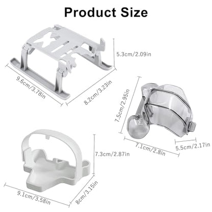 Mini 4 Pro Accessories Bundle: with Propellers Blades Guard Landing Gear Gimbal Protector Leg Extensions Props Holder Strap Lens Cover for DJI Mini 4 Pro Drone Accessories Set