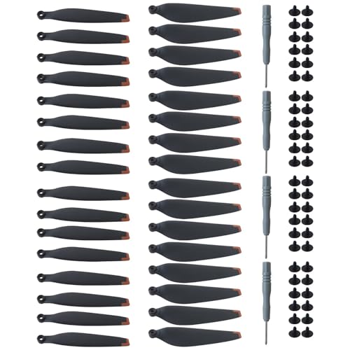 Upgraded Replacement Propellers Set Kir Only Upgraded for D J Ji Mini 4 Pro/Mini 3 Pro Drone, 32 Pcs propellers and 48 Pcs Screws with 3 Pcs Upgraded Screwdriver