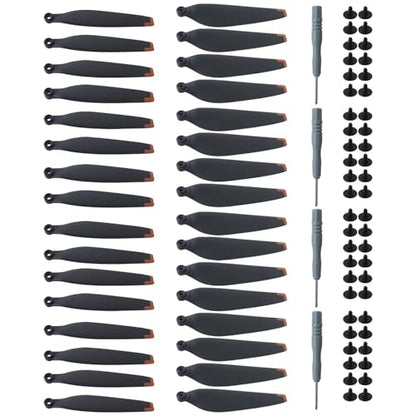 Upgraded Replacement Propellers Set Kir Only Upgraded for D J Ji Mini 4 Pro/Mini 3 Pro Drone, 32 Pcs propellers and 48 Pcs Screws with 3 Pcs Upgraded Screwdriver