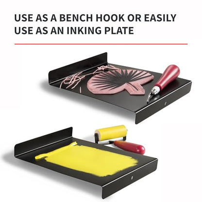 Speedball Bench Hook and Inking Plate for Block Printing Carving, 9"x7", Made in USA - size: 1-Pack
