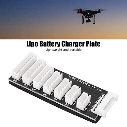 RC Battery Charging Board, JST-XH 2S-8S Lipo Battery Balance Board,Lipo Battery Charger Plate, Balance Charger Extend Board, Converter for RC Car Boat Drone Lipo Battery Charger