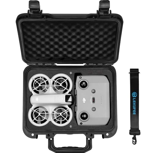 Lekufee Portable Waterproof Hard Case for DJI Neo 1 Drone (NOT for Neo 2), Fly More Combo, DJI RC N3/N2 Remote Controller and Accessories (Case Only)