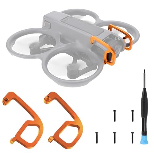 Gimbal Protector Bumper for DJI Avata 2, Aluminum Alloy Anti-Collision Bar,Anti-Collision Camera Lens Protector(Orange)