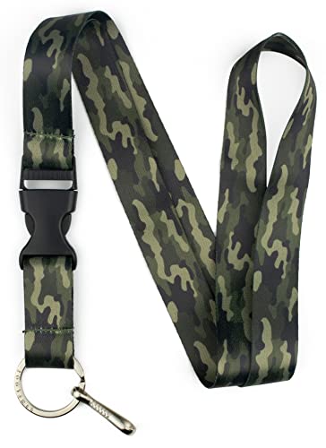 Limeloot Lanyard for Keys, ID Badge, Accessories | Neck Lanyard for Men and Women with Quick Release Buckle and Flat Ring - color: Camo