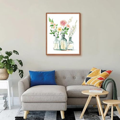 Floral Paint by Numbers Kit for Adults, Flower Vase Oil Painting 16x20Inch - color: B1-Flower