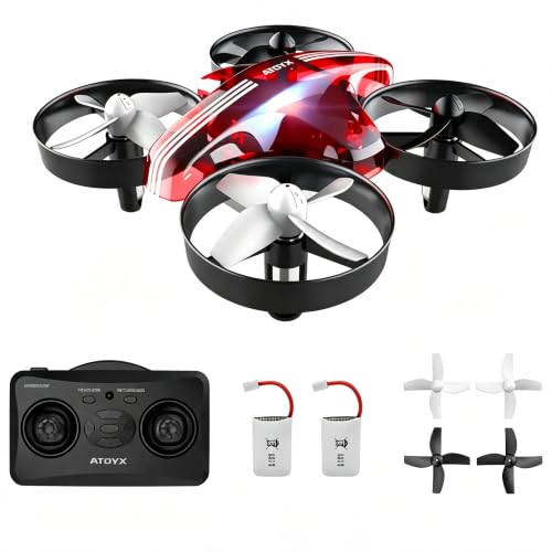 Mini Drone for Kids & Beginners, Indoor RC Nano Helicopter Quadcopter - color: Red