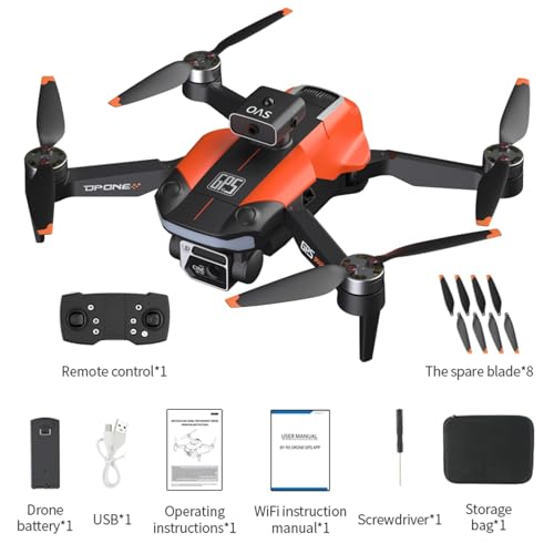 GoolRC GPS Drone with 8K Dual Camera for Adults, 60 Mins Flight with 3 Batteries, Foldable Brushless Motor FPV RC Quadcopter with Carrying Case, Obstacle Avoidance, Auto Return, Optical Flow, Headless Mode, Waypoint Fly