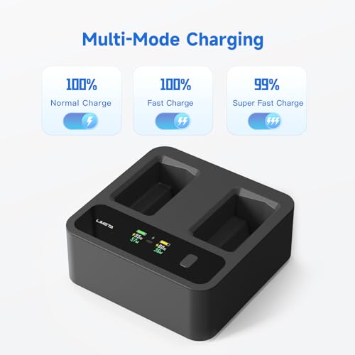 LIMETA Two-Way Fast Charging Hub for DJI Mini 4 Pro/Mini 3/3 Pro Battery, Multifunction Drone Charger with Storage Charge LCD Display Smart APP Controller