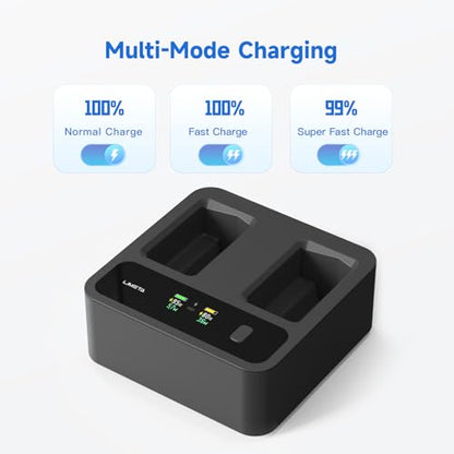 LIMETA Two-Way Fast Charging Hub for DJI Mini 4 Pro/Mini 3/3 Pro Battery, Multifunction Drone Charger with Storage Charge LCD Display Smart APP Controller