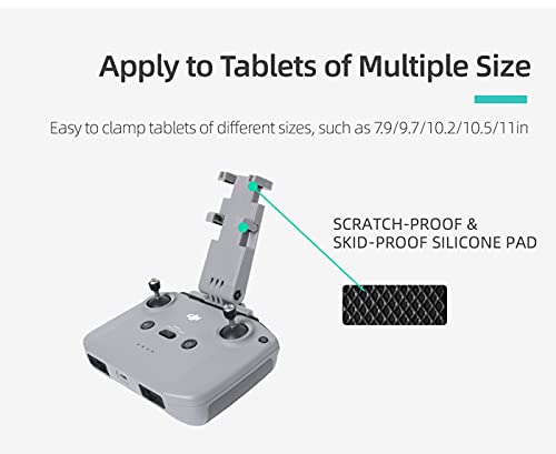 CZFRIEND Drone Remote Controller Accessories Dismantling-Free Tablet Holder Portable Foldable Tablet Mount for DJI RC N1 Remote Control