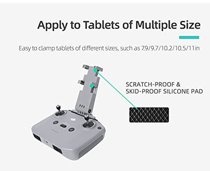 CZFRIEND Drone Remote Controller Accessories Dismantling-Free Tablet Holder Portable Foldable Tablet Mount for DJI RC N1 Remote Control