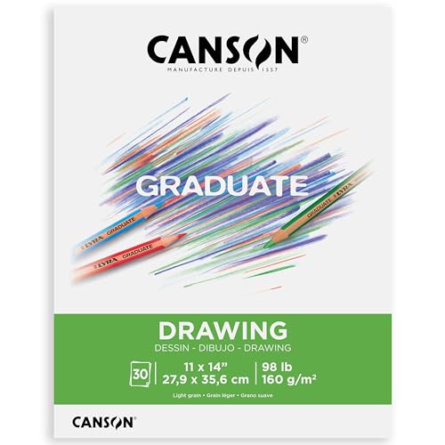 Canson Graduate Drawing Paper Pad, 11x14 in - color: White Paper, size: 11x14 inch