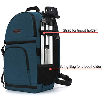 MOSISO Camera Sling Bag, Photography Shoulder Bag Compact Camera Backpack - color: Deep Teal