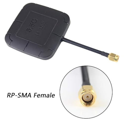 RC FPV Receiver Parts Combo 5.8G 14DBI High Gain Flat Panel & Mushroom FPV Antenna for EV800D FPV Goggles Receiver RC Drones Quadcopter