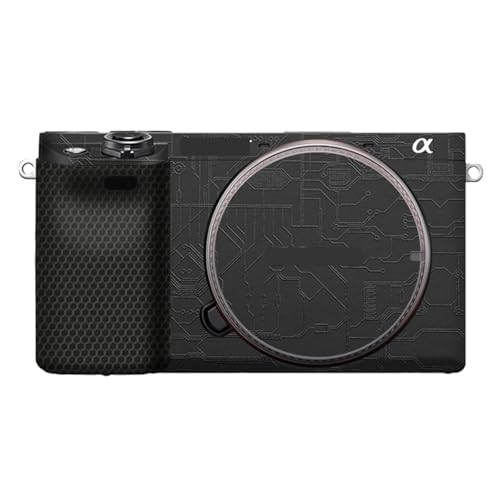 Camera Cover Skin Sticker for Sony A6400 A6300 Camera Protector Film Skin Anti-Scratch Protective Decoration and Wear Resistance(Circuit Black) - color: Circuit Black