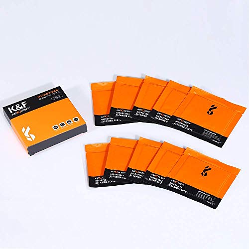 K&F Concept Microfibers Cleaning Cloths 30 Pack Individually Vacuum Wapped for Camera Lens/iPhone/Computer/iPad/LED Screen