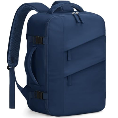 Capolo Travel Laptop Backpack Women Carry On Backpack Weekender Travel Bag - color: Navy Blue, size: Large