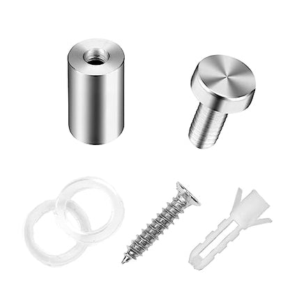 Acrylic Standoff Mounts - 0.5x0.75 in, 36pcs - Sign & Wall Mount Hardware - size: 0.5x0.75 in (36 Pcs)