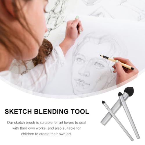 Artibetter 3 Piece Sketch Wipe Pen Plastic Sponge Assorted Color