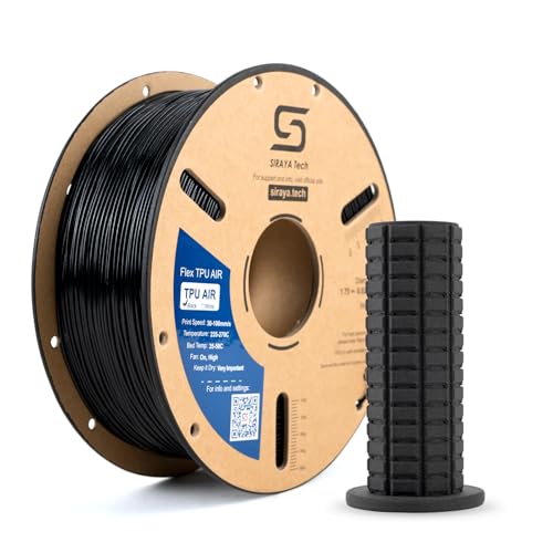 Siraya Tech Flex TPU Air - Active Foaming 3D Printer Filament, Black, 1kg - color: Tpu Air Black