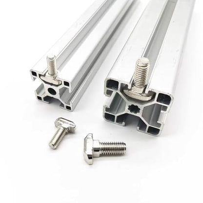 M8 x 30mm Metric Thread T Slot,Drop-in Stud Sliding T-Bolt,Hammer Head Bolt,T Screw Stud for 4040 Series Standard 8mm T-Slot Aluminum Extrusion Profile,Carbon Steel Nickel Plated (40-Series,40 Pcs) - size: 40-M8x30mm（40 Pcs）