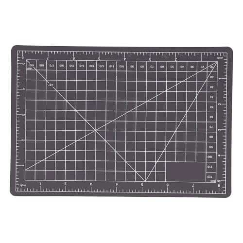 A5 Cutting Mat 8.7x5.9 Inch – Double-Sided Self-Healing Gridded Pad for Paper Cutting, Crafting, Tracing & as Mouse Mat, PVC