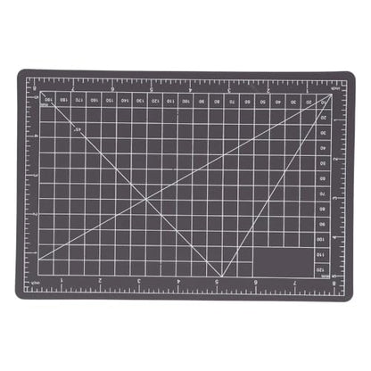A5 Cutting Mat 8.7x5.9 Inch – Double-Sided Self-Healing Gridded Pad for Paper Cutting, Crafting, Tracing & as Mouse Mat, PVC