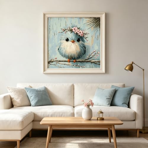BYGFHLYW Bird Cherry Blossom Paint by Numbers Kit for Adults Canvas - color: PB505-1