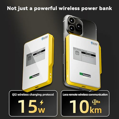 Heltec Meshtastic LoRa Compatible Magnetic 10000mAh Power Bank - color: Yellow 10000mAh