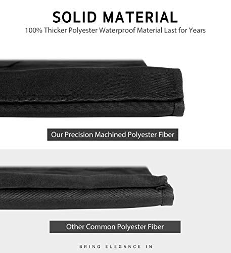 Syntus Apron for Men Women, Adjustable Cooking Kitchen Apron with 2 Pockets - color: Black/White, style: 2 Polyester