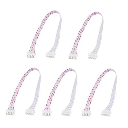 uxcell 5 Pcs 5Pin 2.54mm Pitch Female to Female Adapter Cable 30cm
