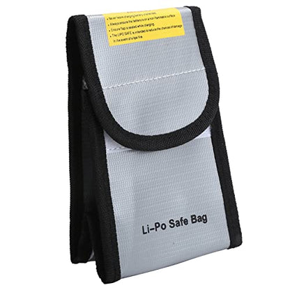 Fireproof Document Bag, Storage Bag with High Temperature Material for Important Certificates, Passports, Cash, Jewelry, Batteries