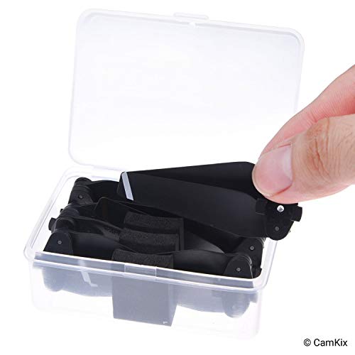 CamKix Propellers Replacement for DJI Spark - 2 Sets (8 Blades) - With Convenient Storage Box - Quick Release Foldable Wings - Flight Tested Design - Essential Accessory For Your DJI Spark Drone