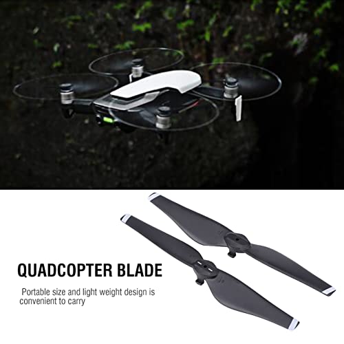 2Pairs Air Props Blade, CW CCW Quick Release Carbon Fiber Propeller Blades RC Drone Quadcopter Accessory for Air (White Stripe)