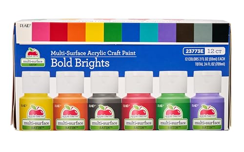 Apple Barrel Essentials Acrylic Paint Set, 12, 24 Fl Oz (Pack of 1) - size: 24 Fl Oz (Pack of 1)