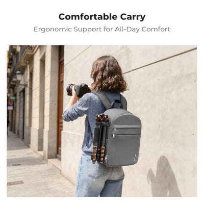 K&F CONCEPT Camera Backpack, DSLR/SLR/Mirrorless Photography Camera Bag - color: 06-gray