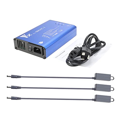 Hanatora Parallel Fast Charger for DJI Mavic 3/Cine/Classic/Pro/Enterprise Battery,Rapid Quick Multi Charging Hub Drone Accessories