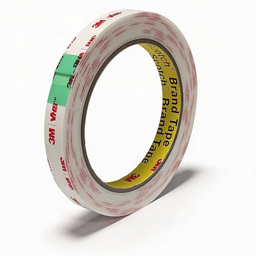 3M Double Sided Mounting Tape Heavy Duty Made of 3M VHB 4950 1/2"×10 Ft White Waterproof Foam Tape Strong Adhesive Strip Tape for Automotive Trim Insulation Strip Office Home Décor - size: 0.5"×10 Ft