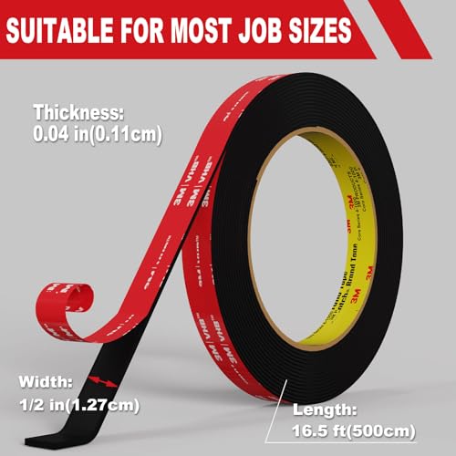 tapify Double Sided Tape Heavy Duty 1/2in x 16.5FT - size: 1/2 IN x16.5FT