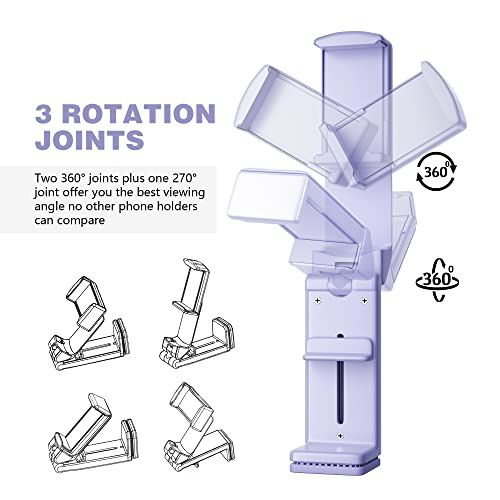 Perilogics Airplane Phone Holder Mount, Plane Travel Essentials - color: Lavender