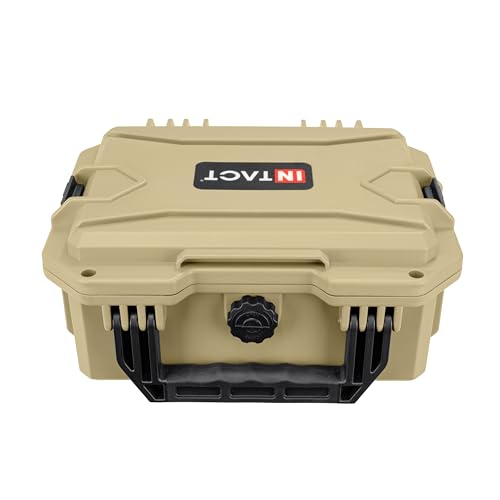 Eylar 11.8" Intact Series Compact Hard Camera Case, Lightweight and Durable Stacker Design with Foam (Tan) - color: Tan