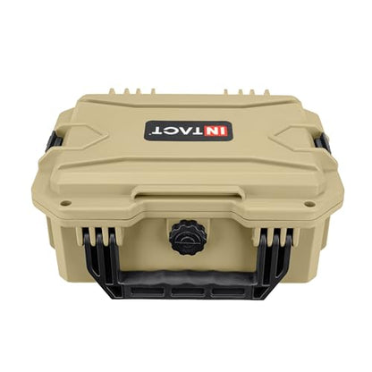 Eylar 11.8" Intact Series Compact Hard Camera Case, Lightweight and Durable Stacker Design with Foam (Tan) - color: Tan