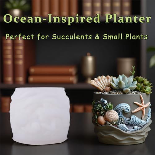 Starfish Resin Molds Silicone, Ocean Candle Mold for Epoxy Casting - color: Seashell Resin Mold